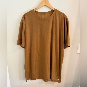 Men's VUORI Strato Brown Short Sleeve Crew Neck T-Shirt